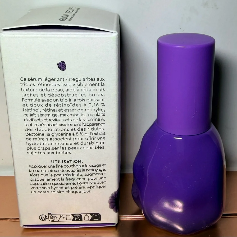 Glow Recipe Blackberry Retinol Blemish Serum $45 MSRP Full Size Brand New In Box - Picture 5 of 6